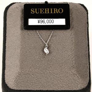 ネックレス レディース 天然石一粒 ダイヤモンド ホワイトゴールド ペンダント オーダー爆買の画像