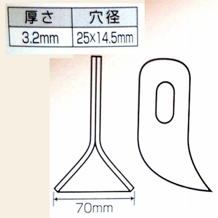 40枚●#　アイウッド　ハンマーナイフモア刃　FN1601　鍛造硬い高耐久　ニプロフレールモア用　●FN1600　適合型式　イチョウ爪　草刈機替刃　FN1601S