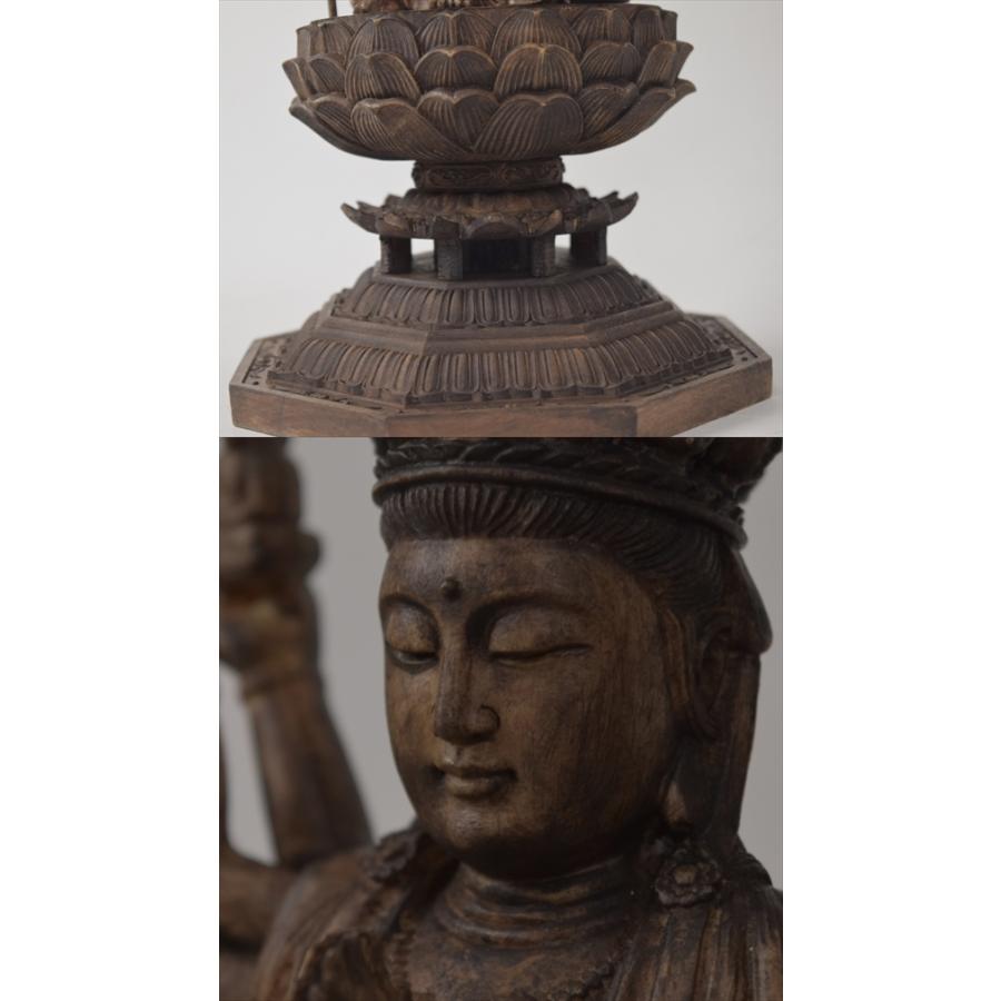 仏教美術　　仏教置物　　観音堂 仏教美術 樹脂製 レプリカ 観音菩薩像 仏像 置物 V R4683 - メルカリ