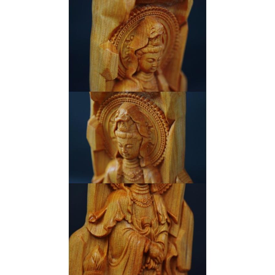 木彫り 仏像 聖観音 観音様 観音菩薩 観世音菩薩 観自在菩薩 救世菩薩 フィギュア 観音菩薩像 座像 仏教美術 置物 木彫 仏像 Ba349 末吉屋 通販 Yahoo ショッピング