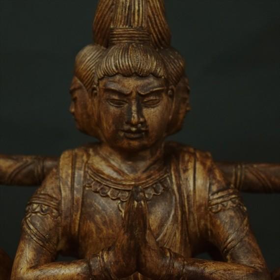木彫り 仏像 阿修羅 フィギュア 阿修羅像 立像 置物 仏教美術 木彫 仏像 :ba371:末吉屋 - 通販 - Yahoo!ショッピング