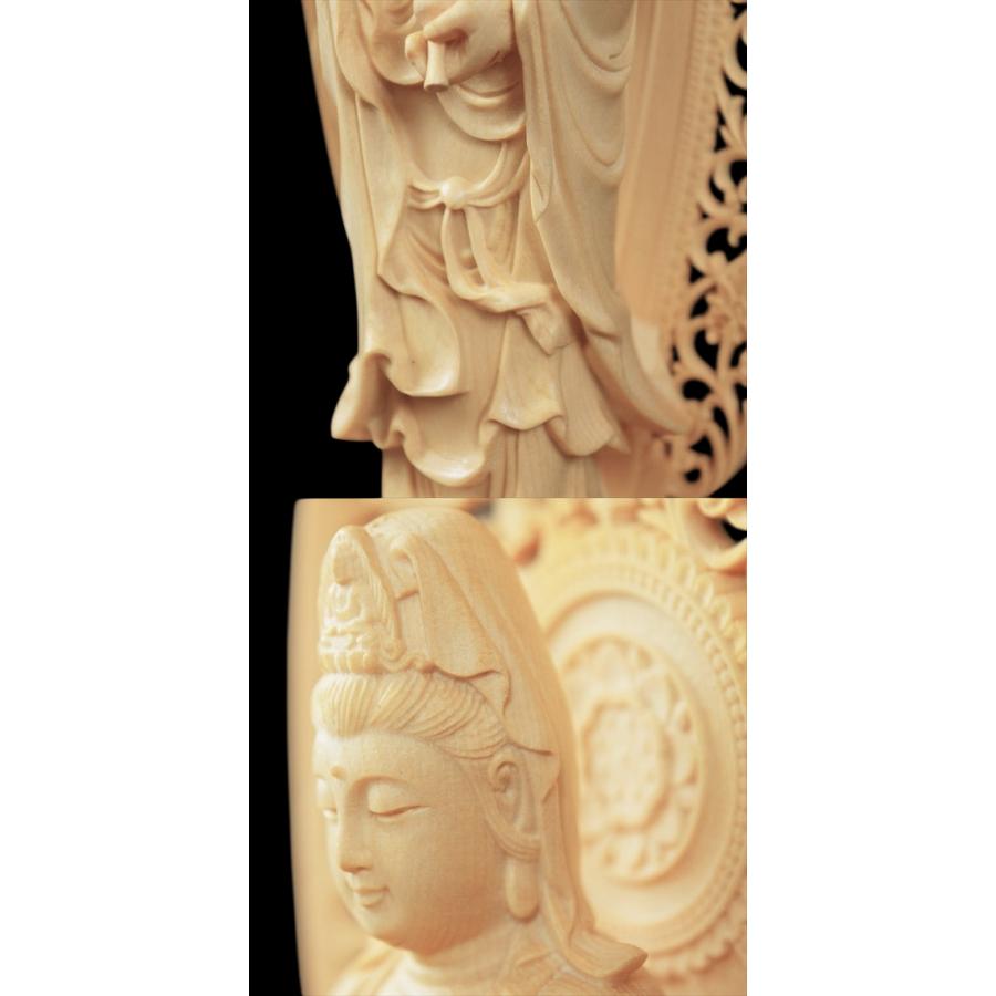 木彫り 仏像 観音様 観音菩薩 観世音菩薩 観自在菩薩 水瓶 功徳水 救世