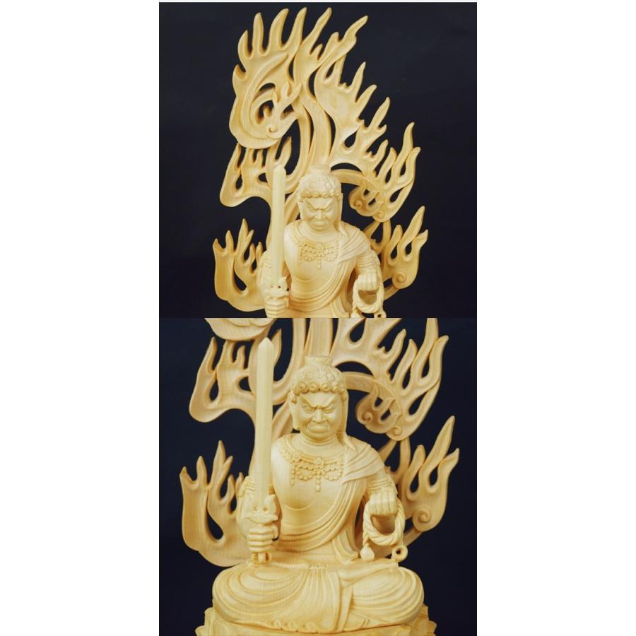 送料無料 木彫り 仏像 不動明王 フィギュア 不動明王像 座像 仏教美術 置物 木彫 仏像 人気ショップが最安値挑戦 Zoetalentsolutions Com