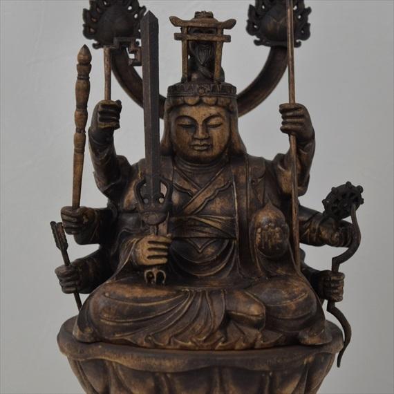 魅了 木彫り 仏像 八臂弁財天 フィギュア 八臂弁財天像 座像 仏教美術 置物 木彫 仏像 Ba446 末吉屋 通販 Yahoo ショッピング 超大特価 Www Htsstlucia Org