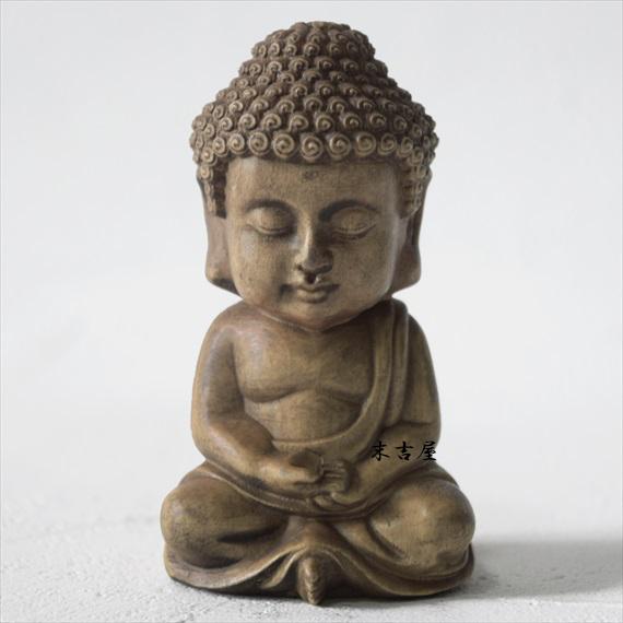 木彫り 仏像 阿弥陀如来 お釈迦様仏陀 座像 阿弥陀如来像 置物