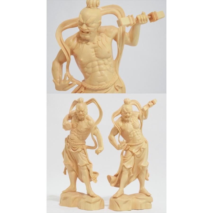 高19.8cm 木彫り 仏像 金剛力士像 仁王像 仏教美術 置物