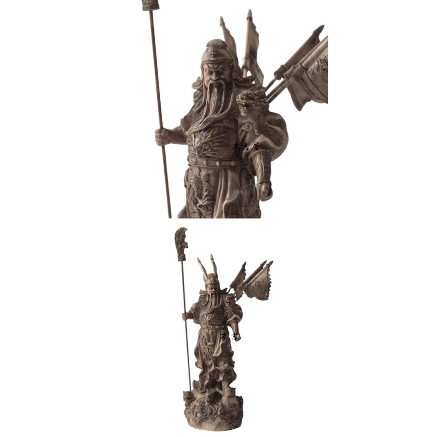 木彫り 仏像 関羽 関羽雲長像 蜀漢 三国志 立像 仏教美術 置物