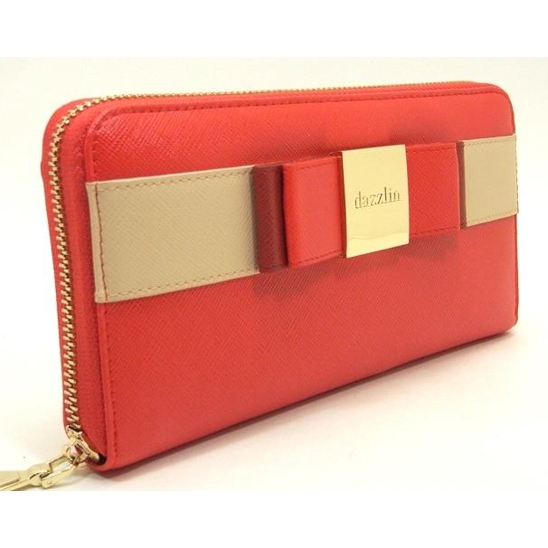Dazzlin ダズリン 長財布 リボン レッド ラウンドファスナー La Rumeur 通販 Yahoo ショッピング