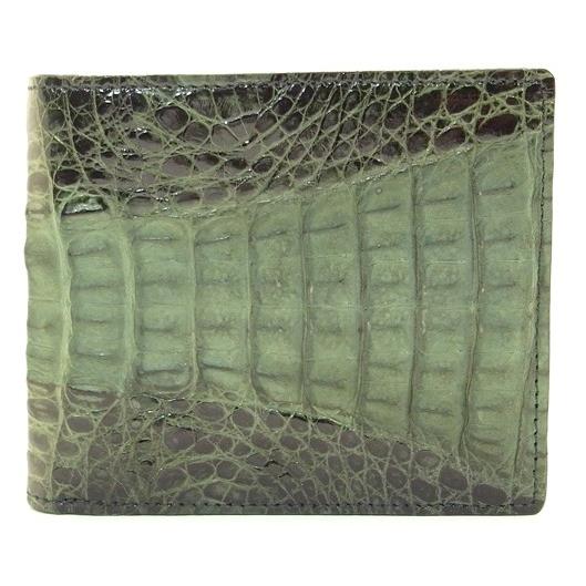 すぐったレディース福袋 メンズ 小銭入れ付き グリーン 折り財布 二つ折り クロコダイル 財布