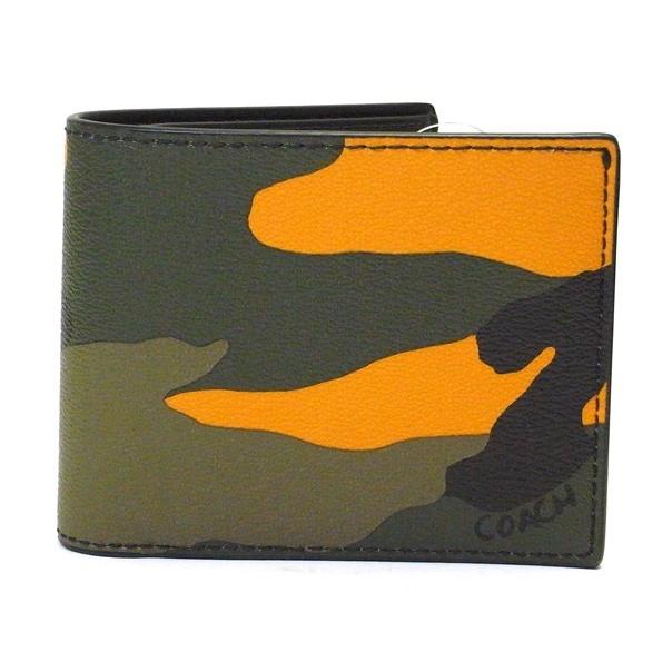 Coach コーチ 二つ折り財布 Pvc 迷彩柄 カモフラ オレンジマルチ F メンズ ファクトリー品 Coach La Rumeur 通販 Yahoo ショッピング