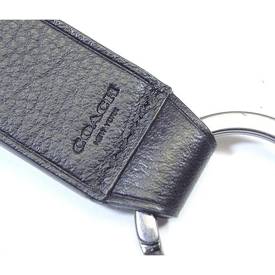 Coach コーチ キーリング レザー カラビナ キーフォブ ブラック 63966 ブティック品 Coach 63966 Blk La Rumeur 通販 Yahoo ショッピング