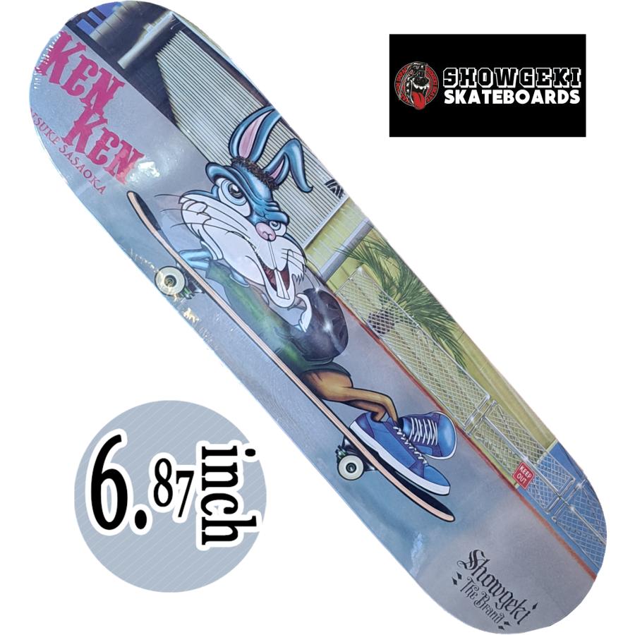 デッキテープ無料 SHOWGEKI SKATEBOARD(ショーゲキ) KENKEN BLEED 6.875×26.0inch 送料無料