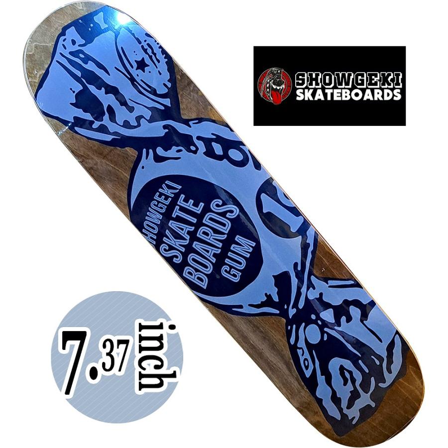 デッキテープ無料 SHOWGEKI SKATEBOARD(ショーゲキ) COLLEGE KHAKIxWHITE 7.125×28