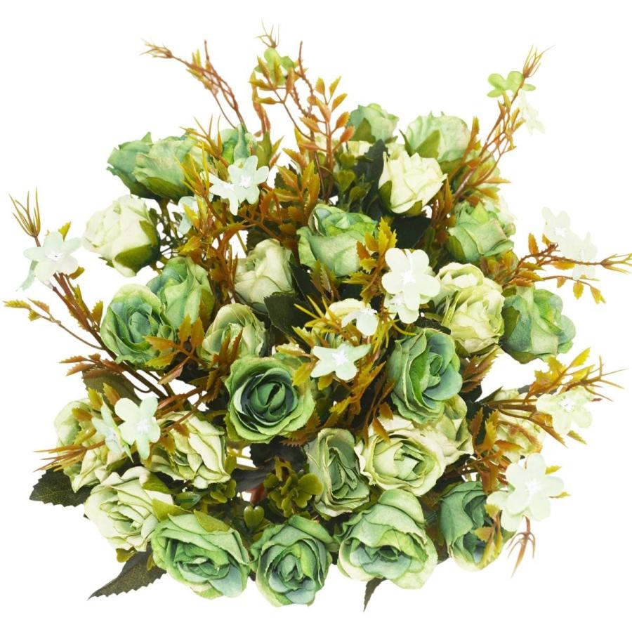 造花 インテリア 造花薔薇 枯れない花 仏花 バラ 結婚式 家庭 転居 事務所 喫茶店 お祝い お見舞い プレゼント 飾り 装飾 シルク 4本セット 葉 Bollywoodpapa Com