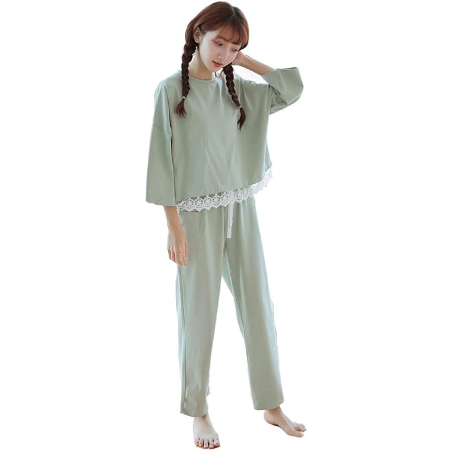 タイムセール パジャマ レディース 寝間着 長袖 長ズボン 部屋着 ルームウェア 上下セット 綿 便利服 おしゃれ 心地よい リラックス 大人可愛い 誕生日 丸首 Calculadora Digital Com Br