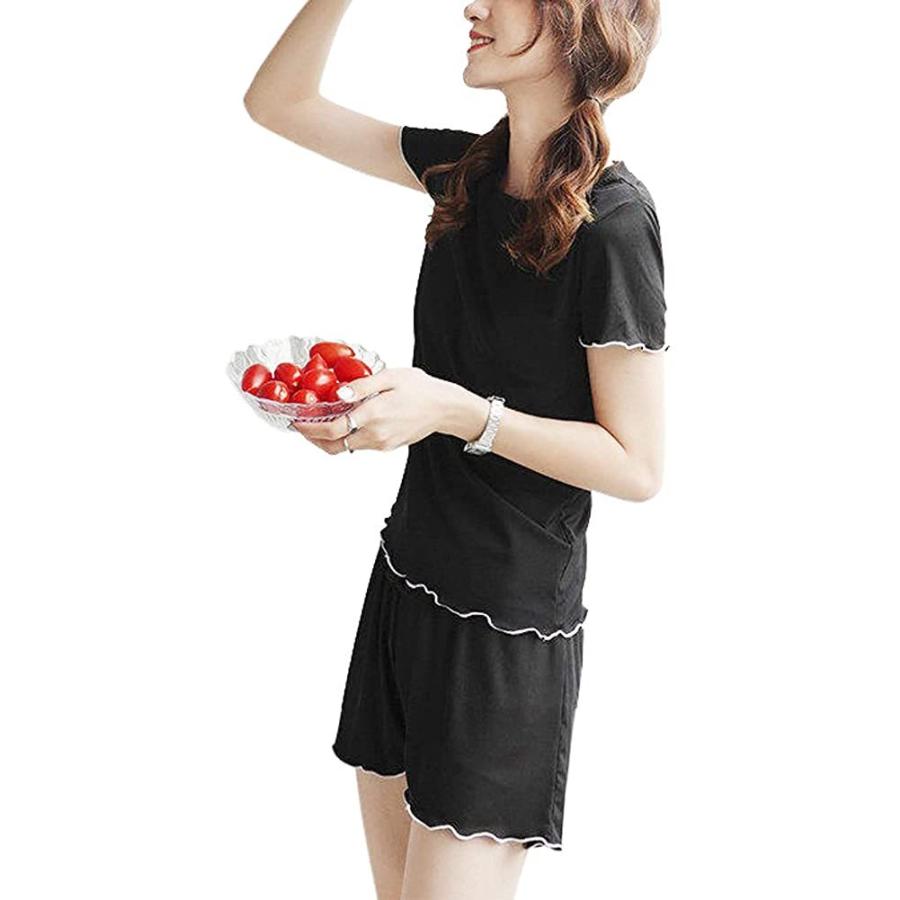 半額品 パジャマ 上下セット 半袖 ルームウエア レディース 部屋着 寝巻き 便利服 おしゃれ 心地よい ナイトウェア 誕生日 夏用 丸首 薄手 スポーツ 半 Cisama Sc Gov Br