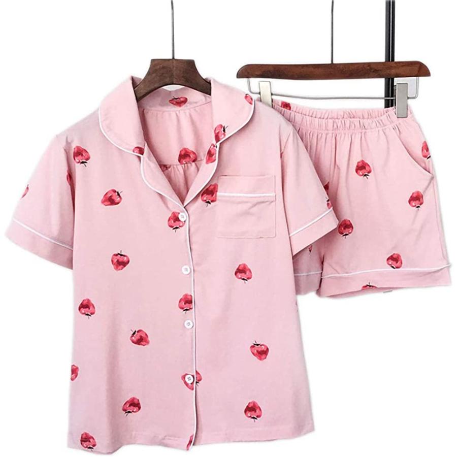 高級 Diki Homeパジャマ レディース 前開きパジャマ ルームウェア ショートパンツ セット 部屋着 半袖 上下セット 綿100 夏 シャツ パジャマ Calculadora Digital Com Br