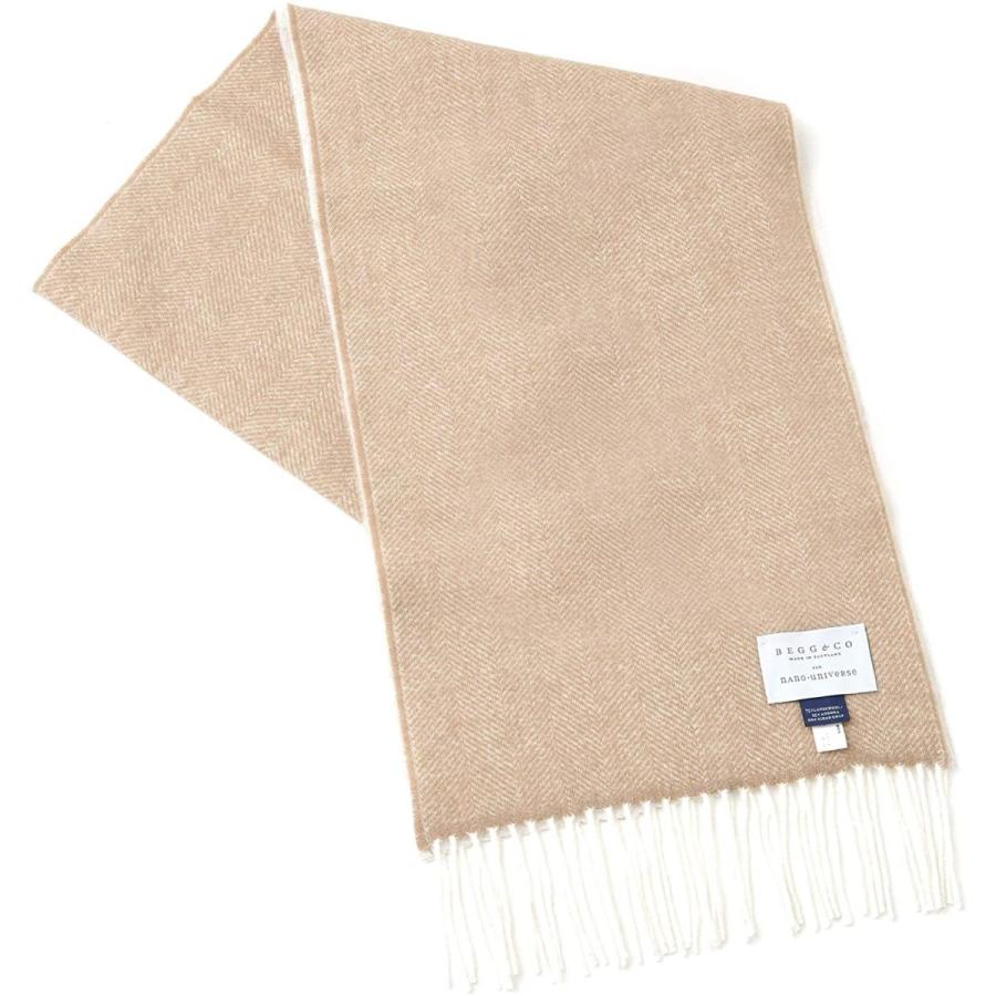 大人気 ベグ Begg ナノユニバース 別注 キャメル F メンズ マフラー Wfヘリンボーン 子ども用ファッション小物