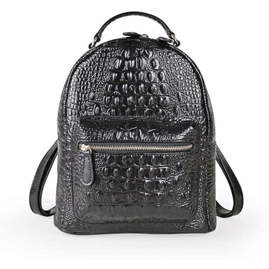 クロコダイル型押し 本革 本革 牛革 通勤 可愛い おしゃれ 通勤 メンズファッション 通学リュック 普段使い Sufuli Hiro 安い販アイテム