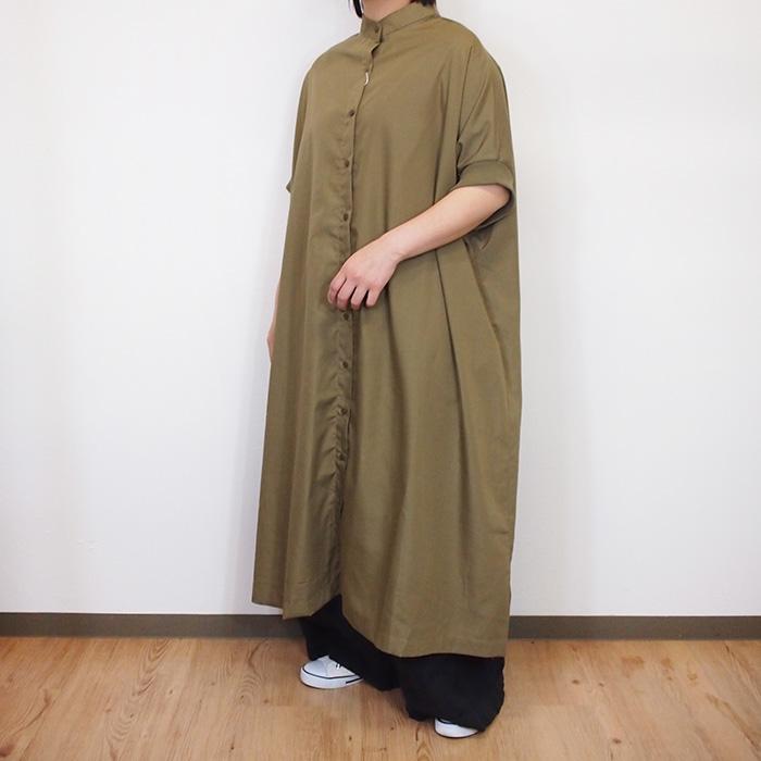 美品　YLÈVE ドルマンワンピースカーキ 美品 YLÈVE ドルマンワンピースカーキ