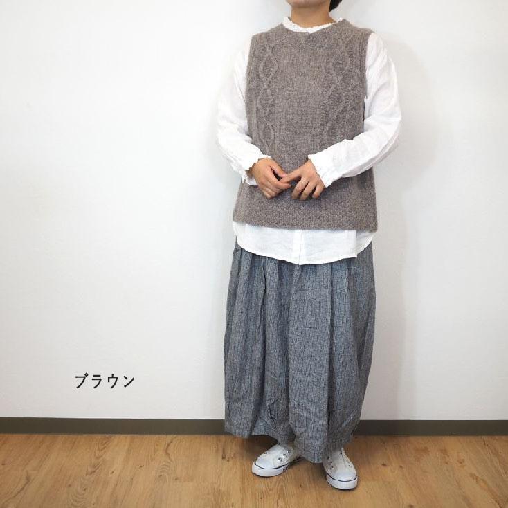SO エスオー 後ろ開き ベスト ジレ ニットベスト プルオーバー 