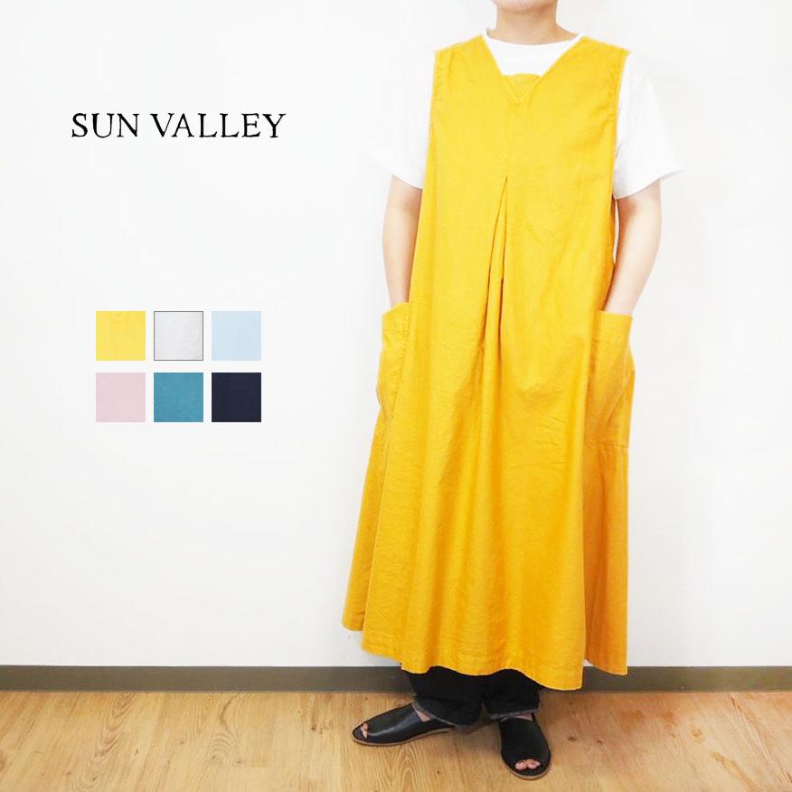 Sunvalley サンバレー 日本製品染め オックス 2way 前後着用可能 ノースリーブ ワンピース レディーストップス チュニック Sk ナチュラル服とバッグのシュガー 通販 Yahoo ショッピング