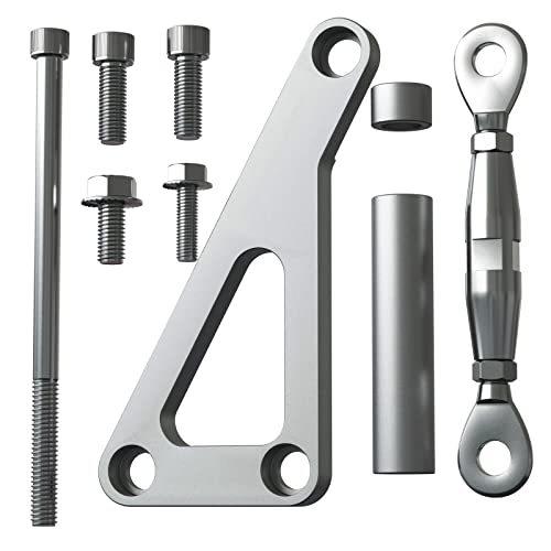 SBCオルタネーターブラケット-ロングウォーターポンプLWPハイマウント助手席側アルミニウムオルタネーターブラケット （シェビー用） SBC 350