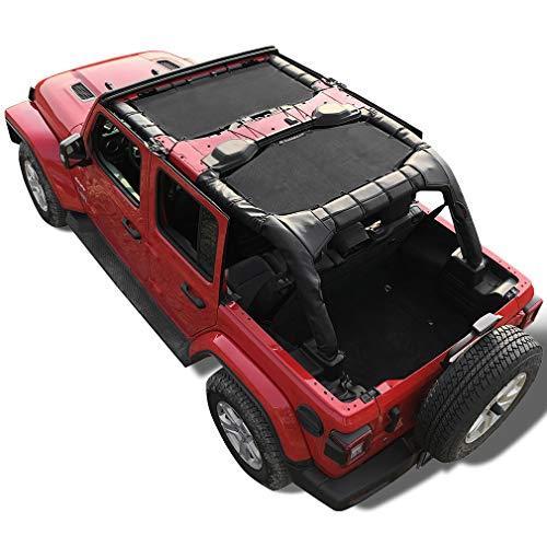 Shadeidea ジープ ラングラー シェード JLU4Dコンボアンリミテッド ブラックメッシュトップカバー fit for Jeep