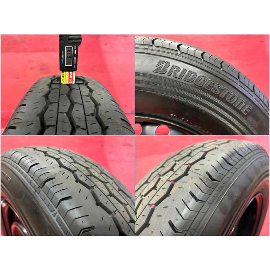 新車外し 2021年製 BS ECOPIA RD613 195/80R15 107/105N LT 15インチ 夏タイヤ 4本 ハイエース レジアスエース等 即決　(JR104)クレジットカード QRコード決済可能 エコピア タイヤホイール4本 新車外し 195/80R15 107/105 15×6.0J