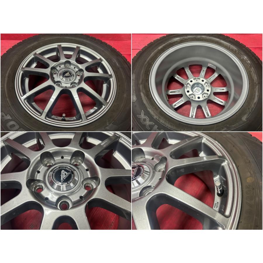 k_u_m ① 2本 205/65R15 深溝WM02 23年製 WINTER MAXX 02 タイヤホイール4本 深溝 205/65R15 15×6.0J ET52