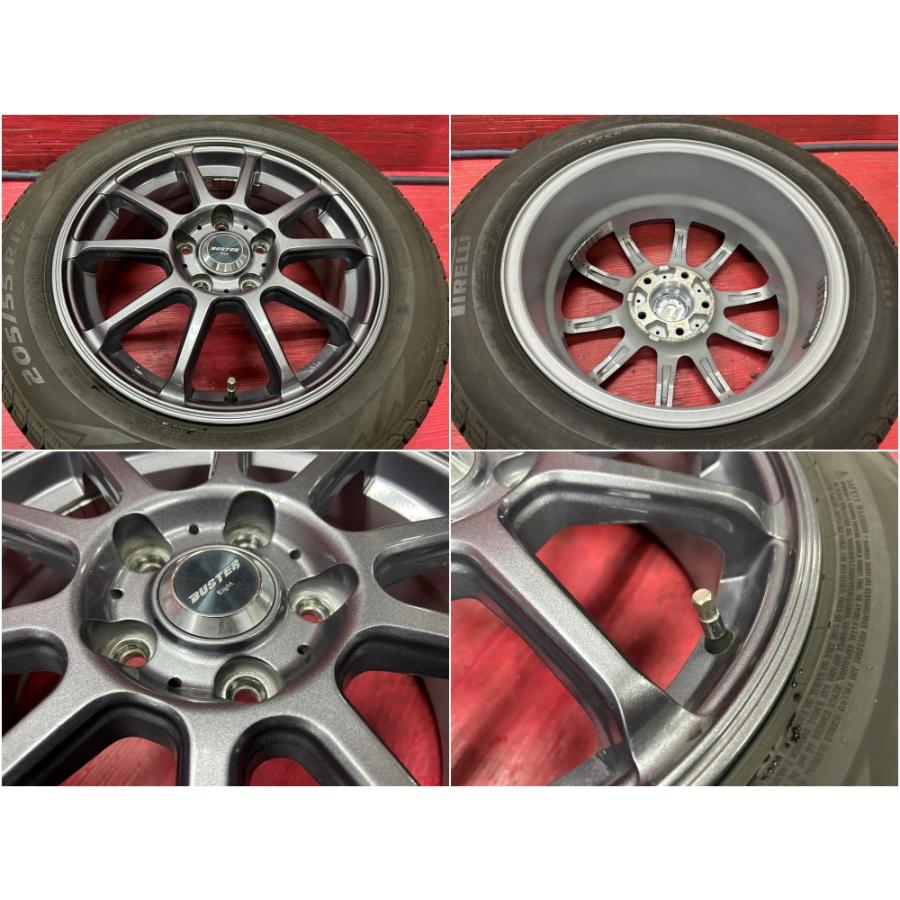 ICE ASIMMETRICO タイヤホイール4本 205/55R16 16×6.5J 53 114.3