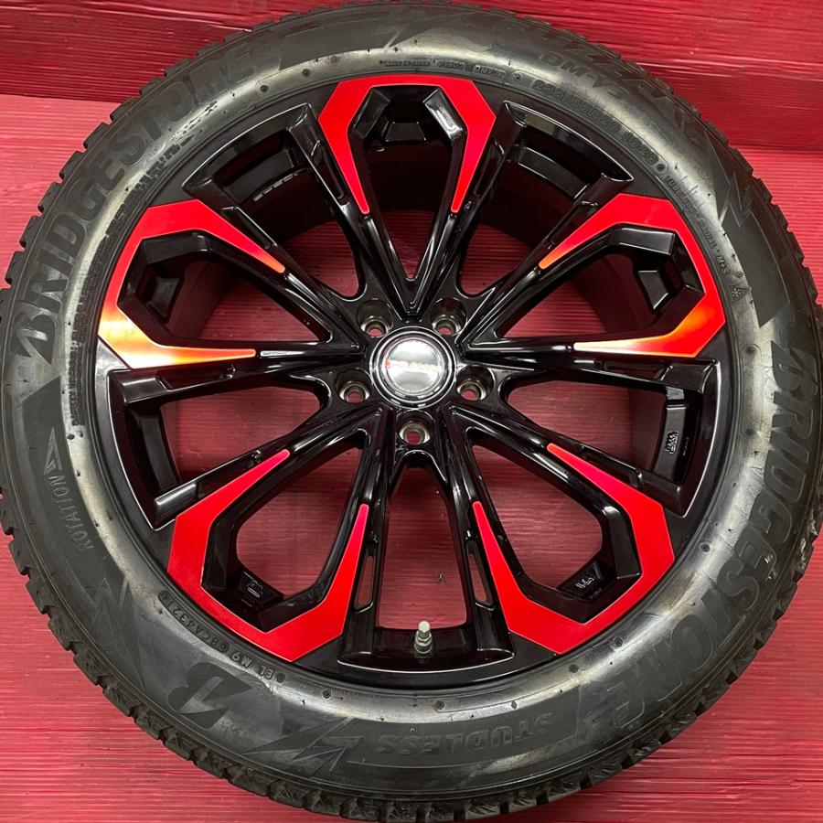 タイヤホイール4本 235/55R20 20×8.5J 38 114.3 5H ブリヂストン DMV3 