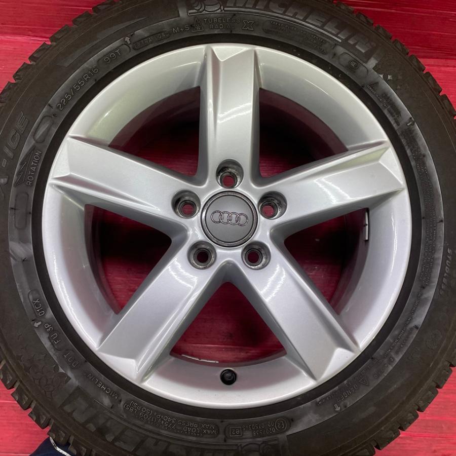 Audi タイヤホイール4本 225/55R16 16×7.0J ET42 112 5H ハブ