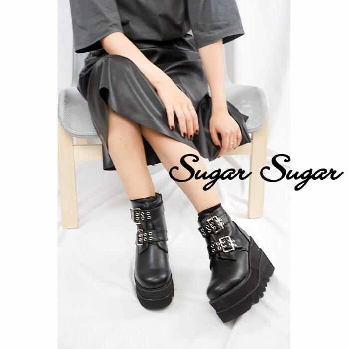 Sugarsugar シュガーシュガー 厚底ベルトボリュームブーツ 72 2901 Sugar Sugar 通販 Yahoo ショッピング