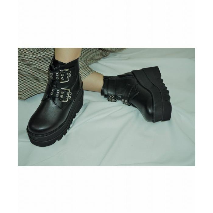 Sugarsugar シュガーシュガー 厚底ベルトボリュームブーツ 72 2901 Sugar Sugar 通販 Yahoo ショッピング