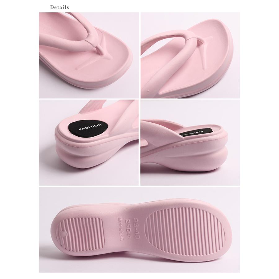 トングサンダル 靴 一体型 シンプル お洒落 滑り止め トレンド