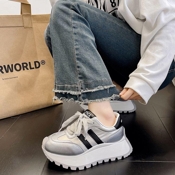 厚底 スニーカー 靴 歩きやすい ウォーキング 韓国ファッション【k3 