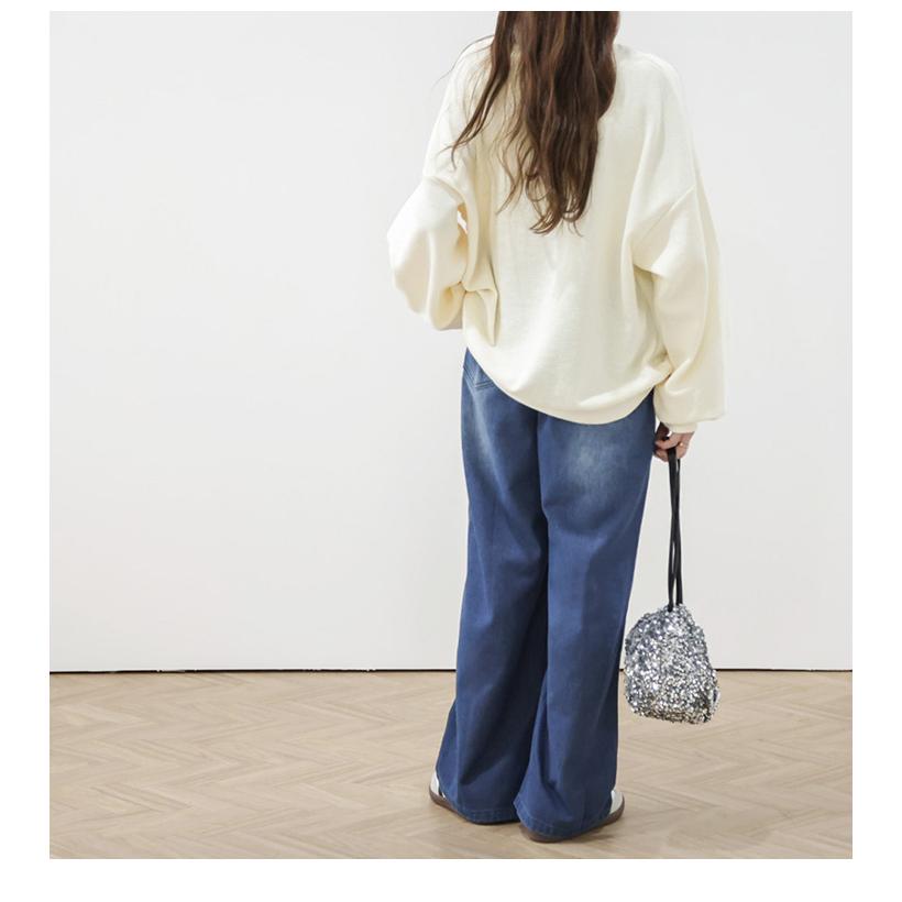 デニム パンツ ワイド ヴィンテージ風 ベイカーパンツ デニム パンツ ワイド ヴィンテージ風 ベイカーパンツ