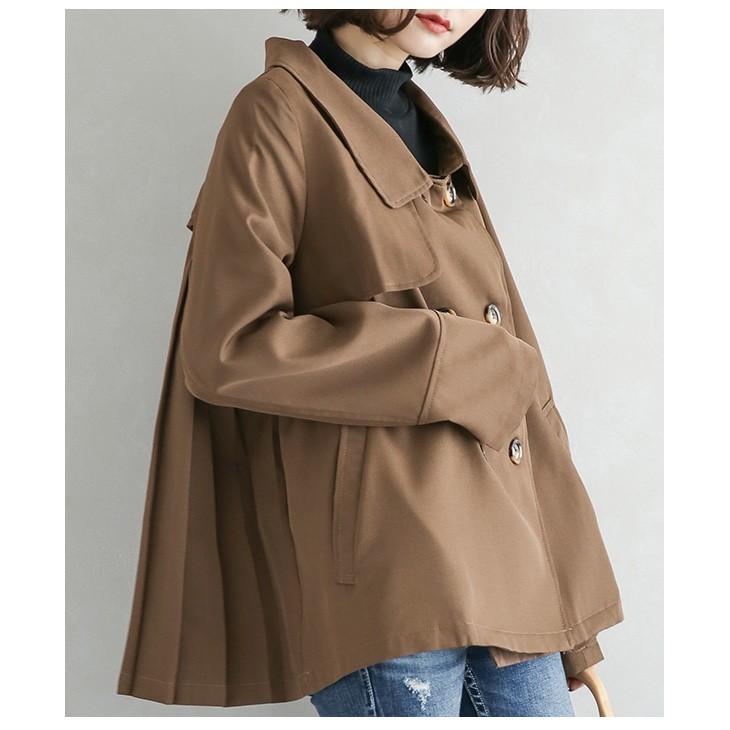 バックプリーツ トレンチコート ショート レディース コート トレンチ アウター Lgww At2394 即納 2 5日 送料無料 メ込 Lgww At2394 シュガービスケット 通販 Yahoo ショッピング