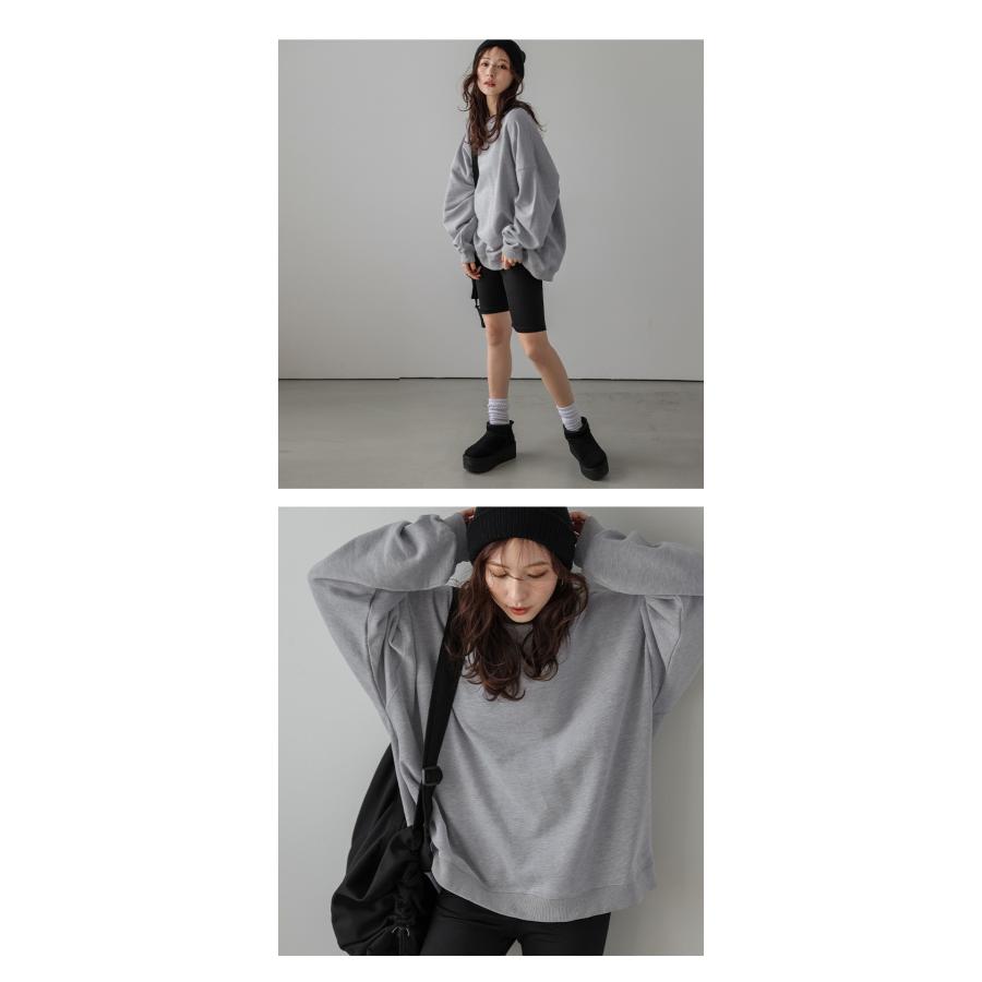 ビッグシルエット スウェット プルオーバー 裏起毛 【lgww-at3635