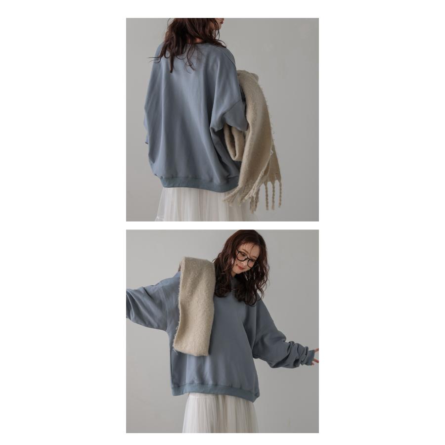 ビッグシルエット スウェット プルオーバー 裏起毛 【lgww-at3635