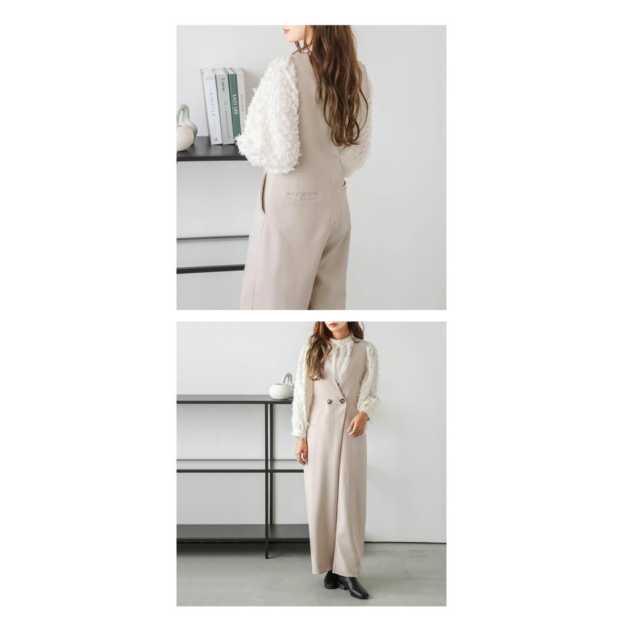 ラップ風 オールインワン サロペットレディース 大人カジュアル【lgww