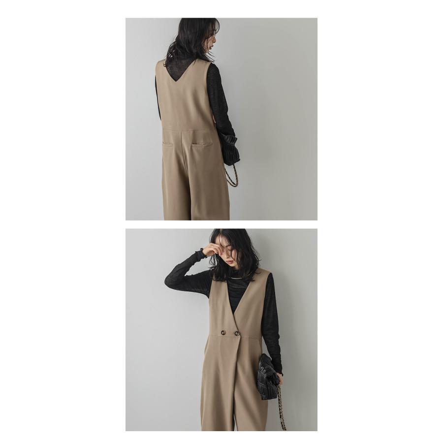 ラップ風 オールインワン サロペットレディース 大人カジュアル【lgww