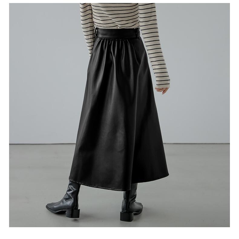 COMME des GARCONS フェイクレザースカート フェイクレザーZIPタイトスカート｜WOMEN｜250HAC31-535I｜AZUL BY