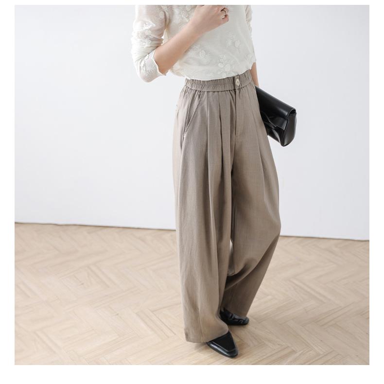 コクーンシルエット カーブシルエット ワイドパンツ ハイウエスト