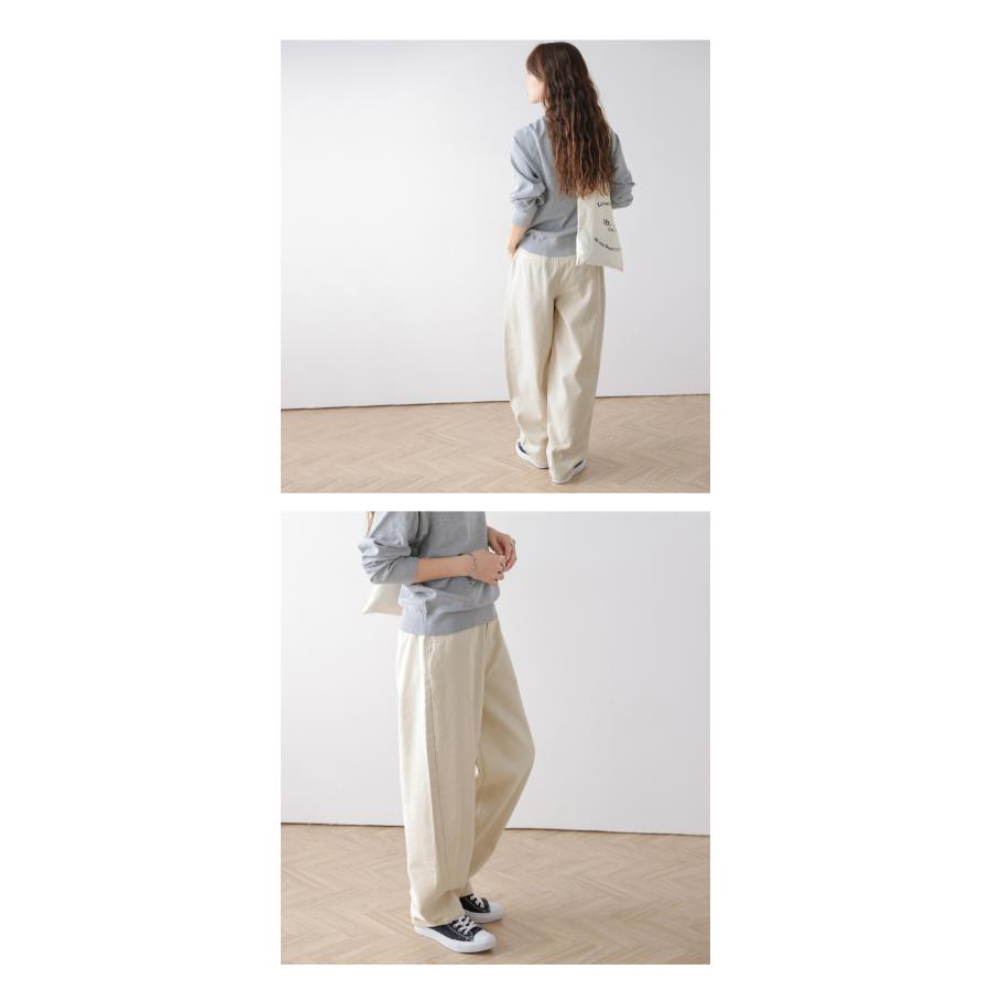 カーブパンツ ワイド ゆったり ハイウエスト ワイドパンツ【lsbtss24