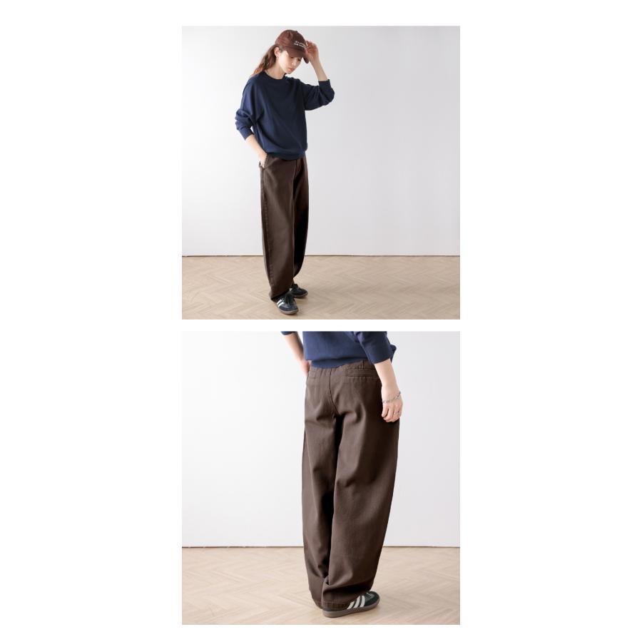カーブパンツ ワイド ゆったり ハイウエスト ワイドパンツ【lsbtss24