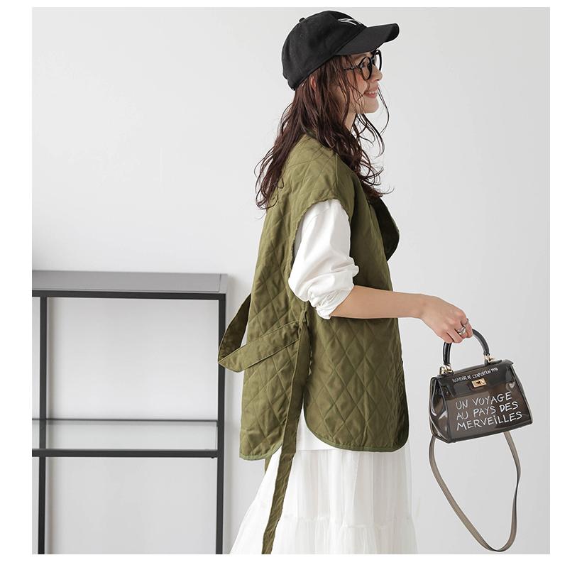 ベスト キルティングベスト アウター レディース おすすめ おしゃれ