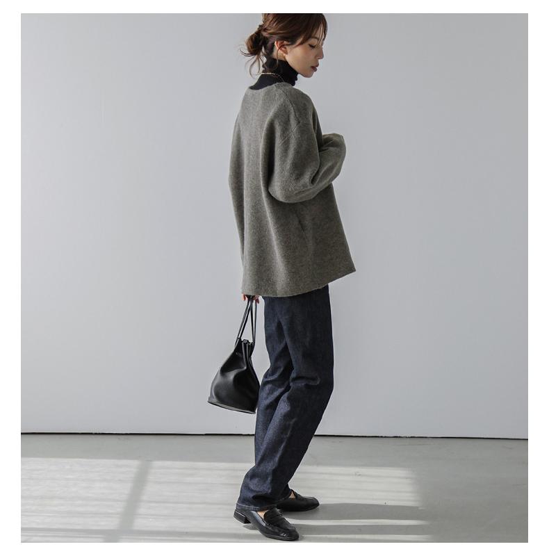 カーディガン アウター トップス ニット 羽織り 金ボタン