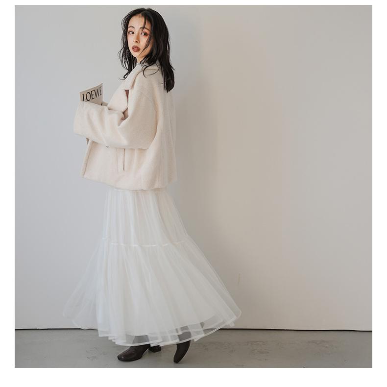 ショート丈 コート テディボア テディベア ボア素材 テーラード